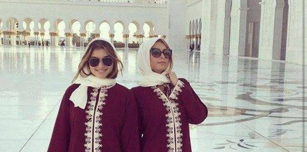 بالصور.. “باريس هيلتون” ترتدي الحجاب في الإمارات
