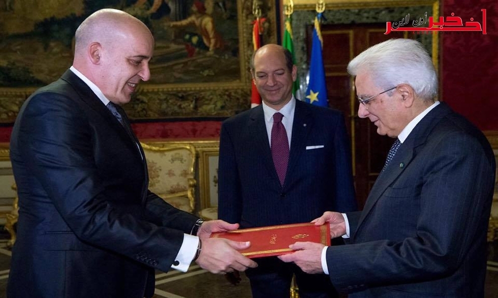 معز السيناوي يسلّم أوراق إعتماده للرّئيس الإيطالي