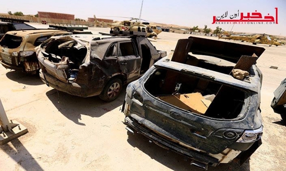 بالصور / معرض سيارات "داعش"  الإرهابي  المفخّخة بالموصل