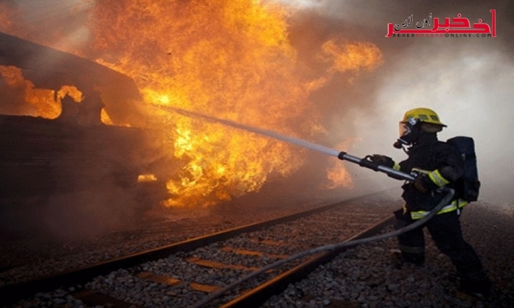  مصر : حريق في قطار 