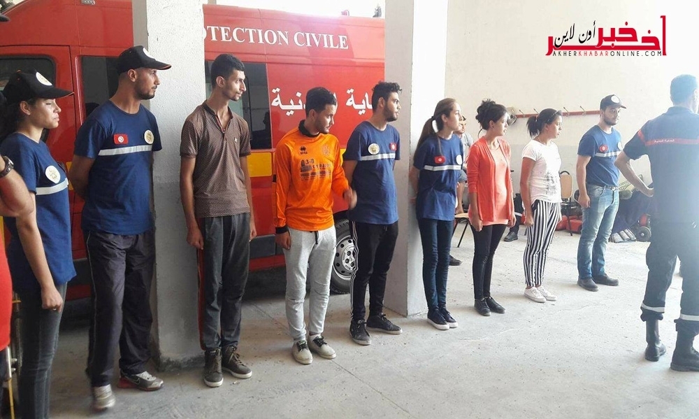 القيروان: فريق متطوع يبعث رسائل في حب الوطن بموجب اتفاق بين الحماية المدنية التونسية والوكالة الفدرالية الألمانية