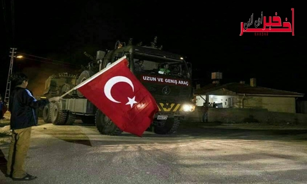 بالصور / اول قافلة عسكرية تركية تدخل مدينة ادلب السورية 
