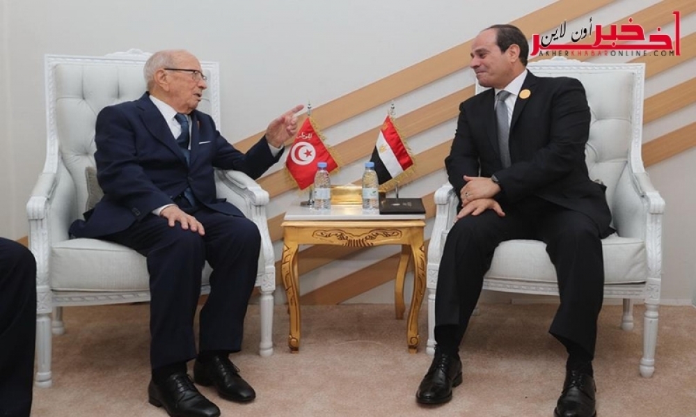 بالفيديو/ الباجي قايد السبسي يلتقي الرئيس المصري عبد الفتاح السيسي 