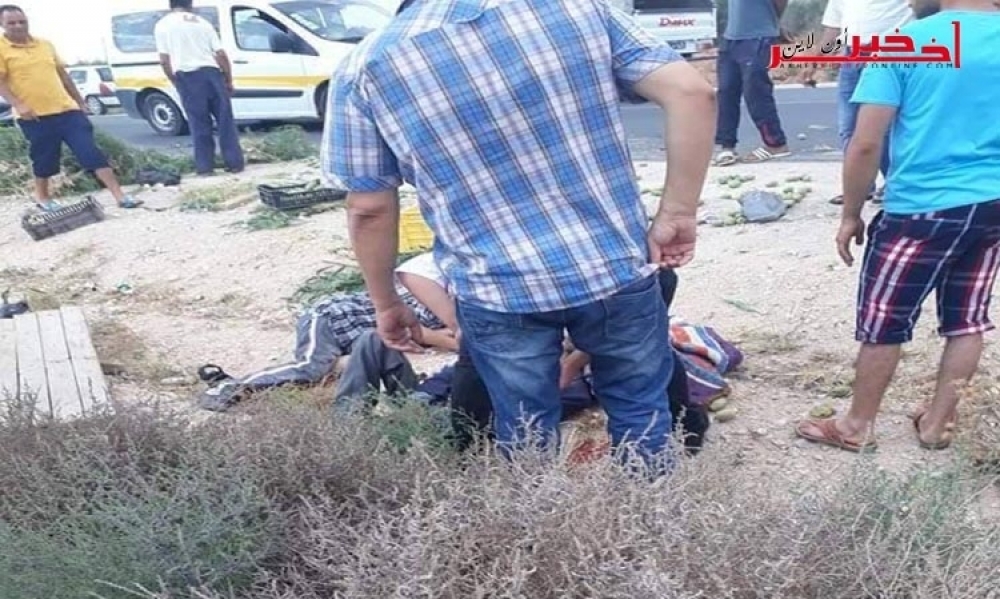 صور/   سيدي بوزيد: حادث يخلف 4 جرحى 