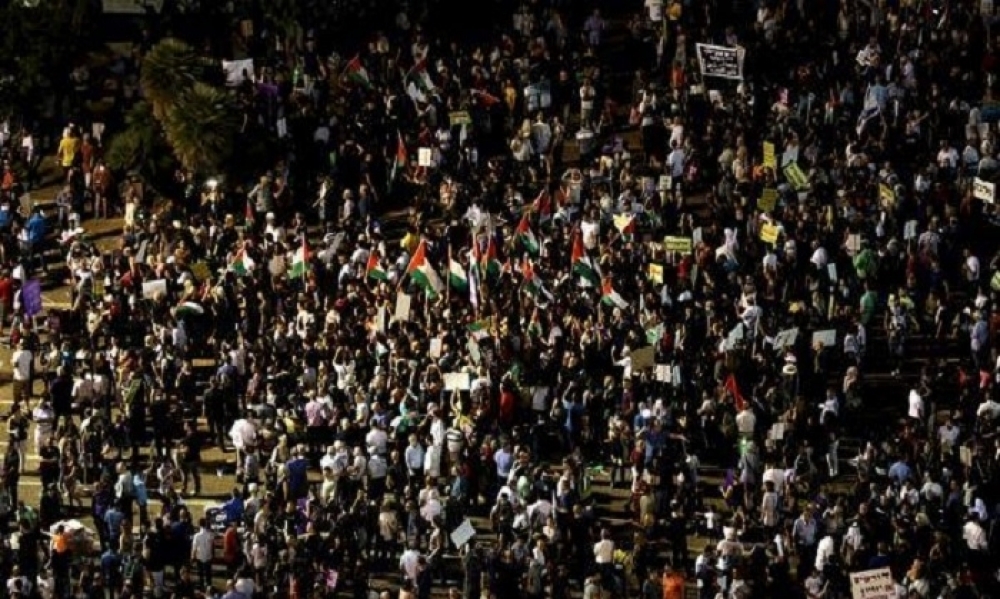 العرب في إسرائيل في مسيرات إحتجاجيّة ضدّ قانون تمييزي