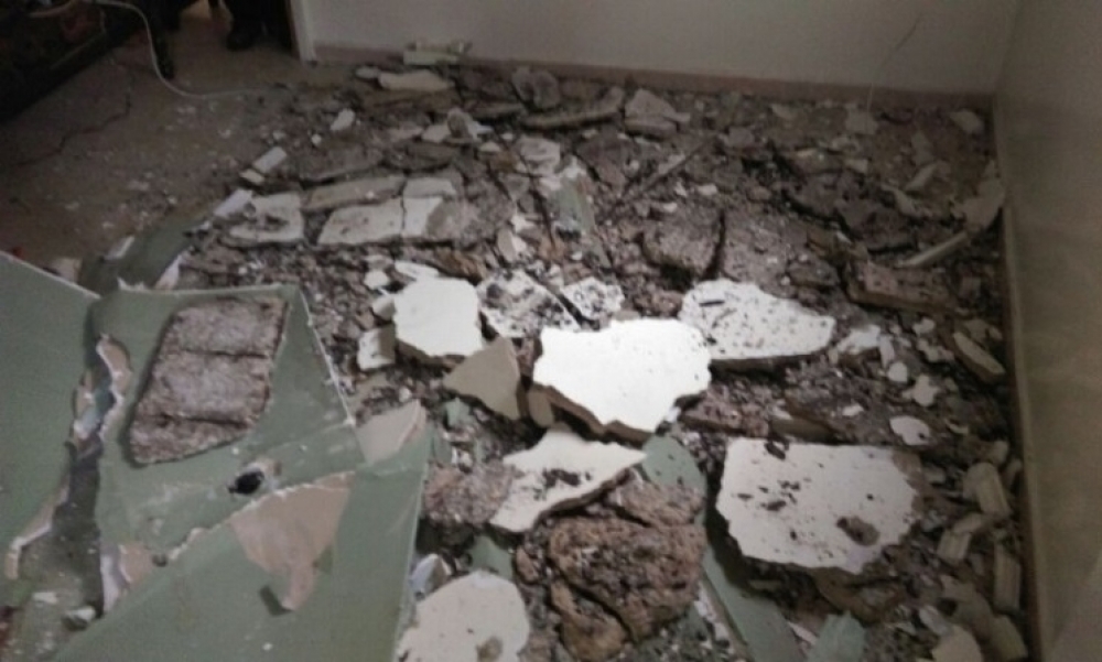 انهيار سقف بناية وسط بنزرت ،دون وقوع ضحايا بشرية 