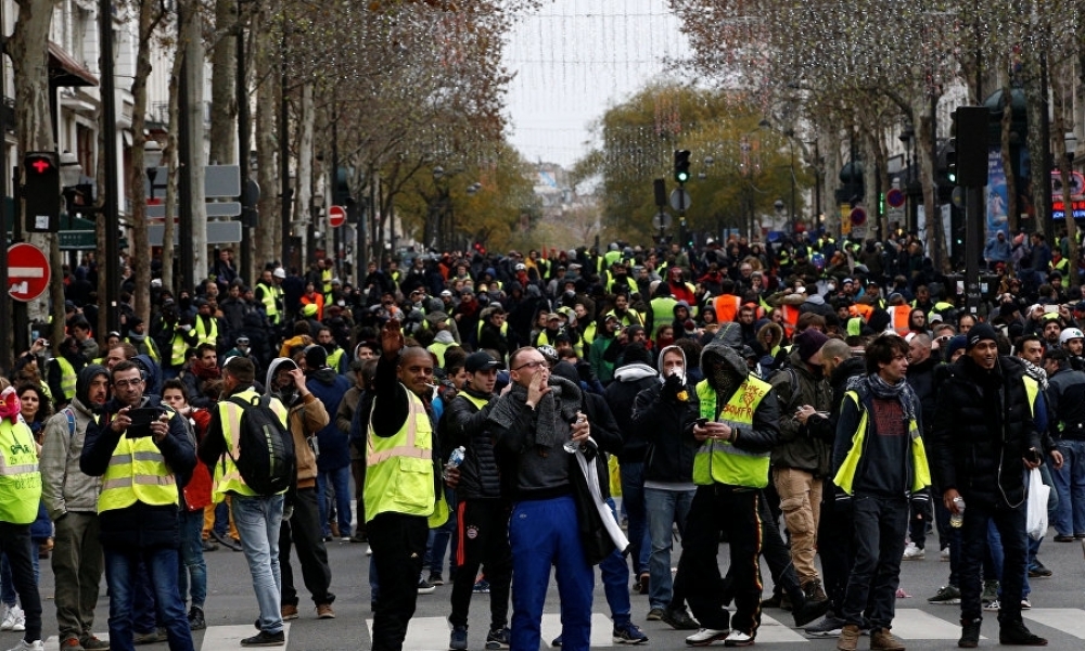 فرنسا: 31 ألف متظاهر شاركوا في احتجاجات اليوم واعتقال 700