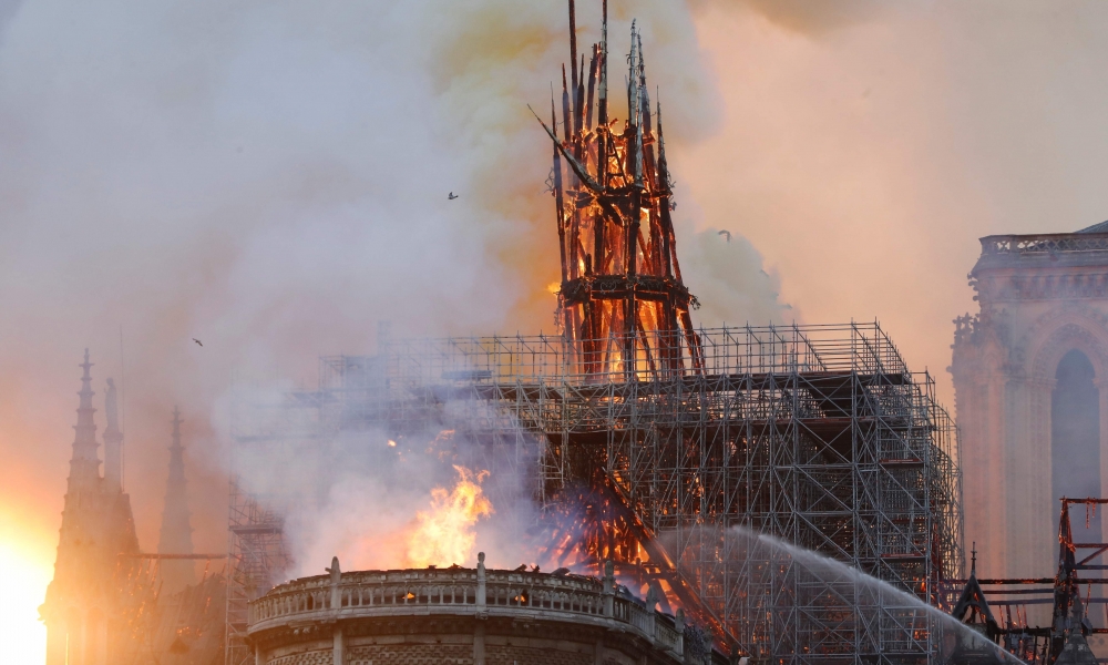 حركة النهضة تعبّر عن تضامنها مع الفرنسيّين على إثر الحريق  بكاتدرائيّة نوتردام بباريس 