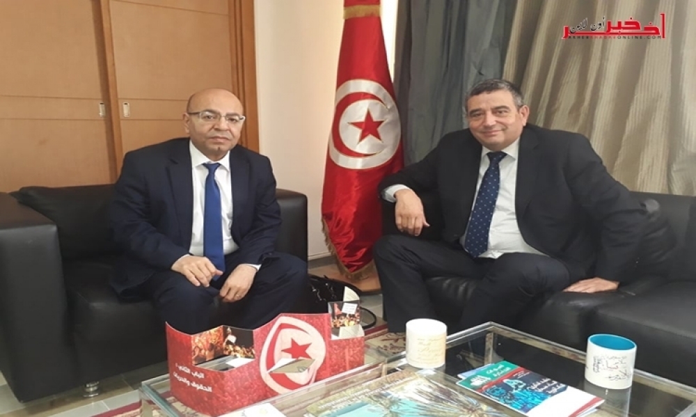 محمد الفاضل محفوظ يلتقي رئيس الجمعية التونسية لرعاية الأطفال المصابين بالتوحد