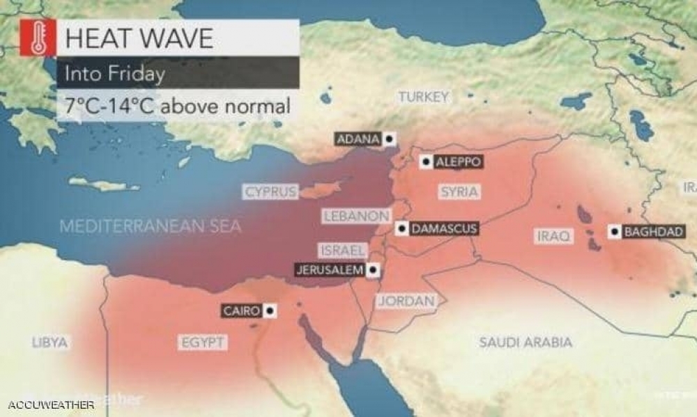 موجة حر "خطيرة" تضرب مصر وتمتد إلى دول أخرى بالمنطقة