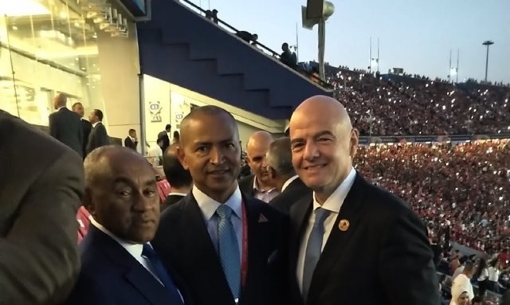 إنفانتينو يصل إلى ملعب القاهرة..ورئيس مازمبي يحضر حفل الافتتاح