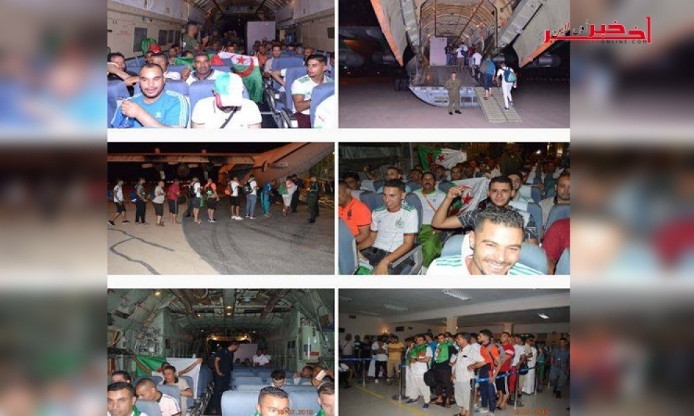 تسع طائرات عسكرية جزائرية اقلعت صباح اليوم في اتجاه مصر لمناصرة المنتخب الجزائري