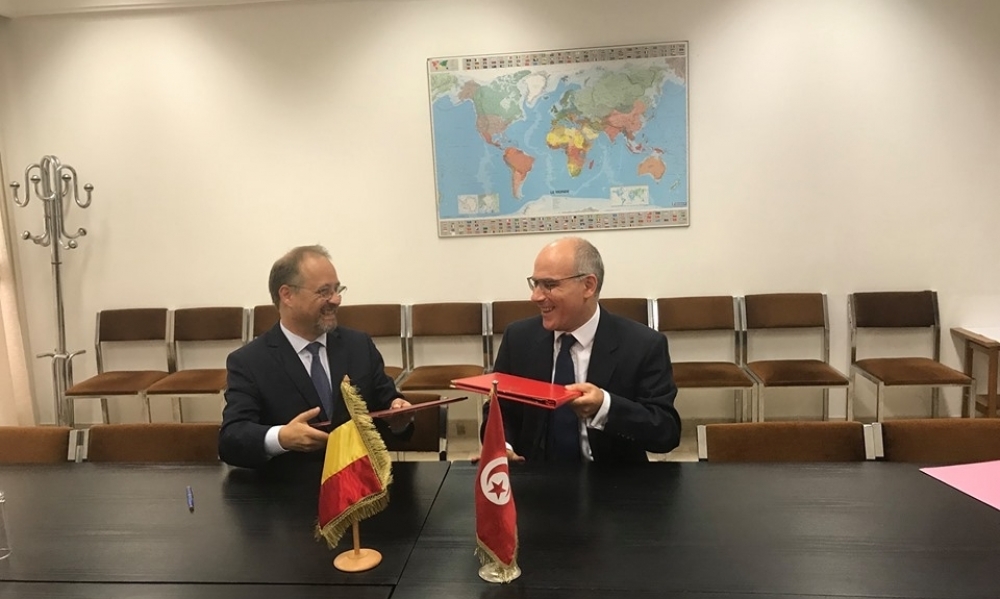 التوقيع على إتفاق تحويل جزءٍ من الديون التونسيّة لدى بلجيكيا إلى مشاريع تنمويّة