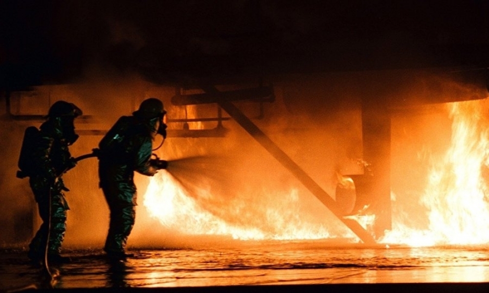 إخماد حريق في طائرة أوكرانية بمطار شرم الشيخ