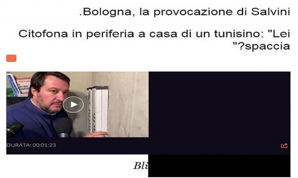 إيطاليا / وزير الداخليّة السابق سالفيني يرنّ جرس منزل تونسي ويقول له: هل أنت تاجر مخدرات ؟