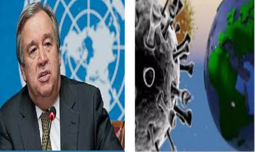 الأمين العام للأمم المتحدة يحذّر من تمكّن الإرهابيّين من الإستفادة من فيروس "كورونا" وإستخدامه كسلاحٍ بيولوجي
