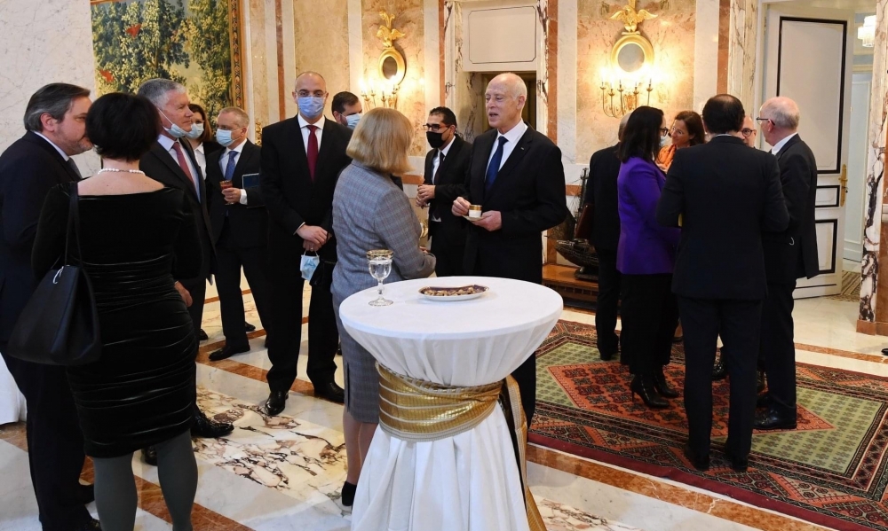 رئيس الجمهورية يعقد اجتماعا مع سفراء بلدان الاتحاد الأوروبي المعتمدين بتونس