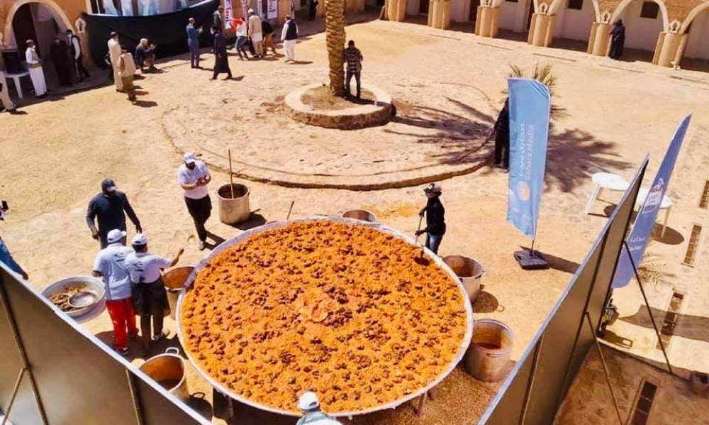ليبيا: إعداد أكبر طبق كسكسي في العالم (صور)