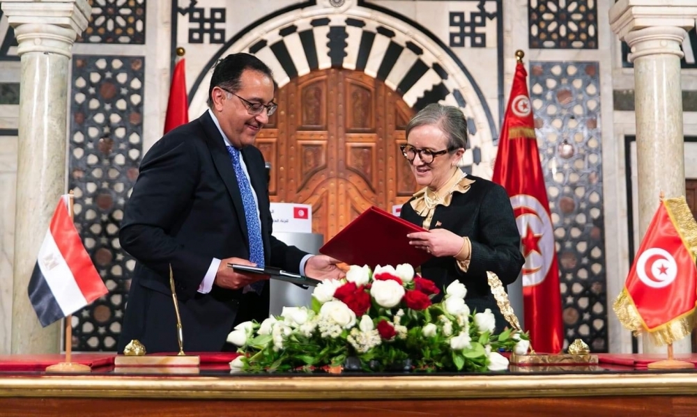 إمضاء اتفاقية ومذكرات تفاهم وتعاون في عدد من مجالات التعاون التونسي المصري