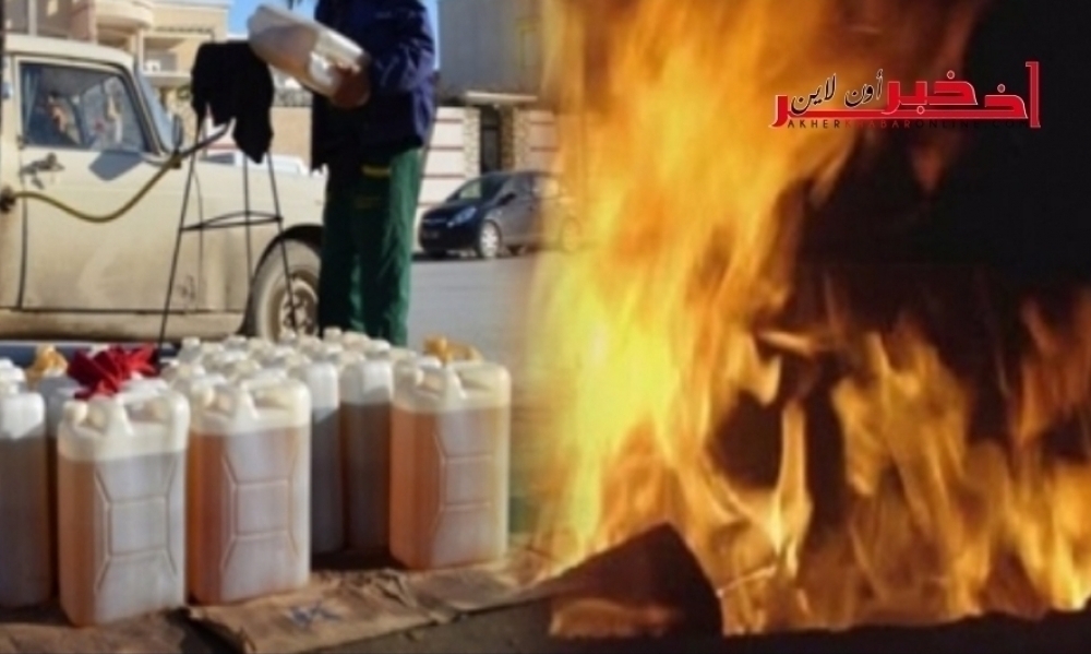  Gafsa Un incendie dans un magasin de vente de carburant de contrebande