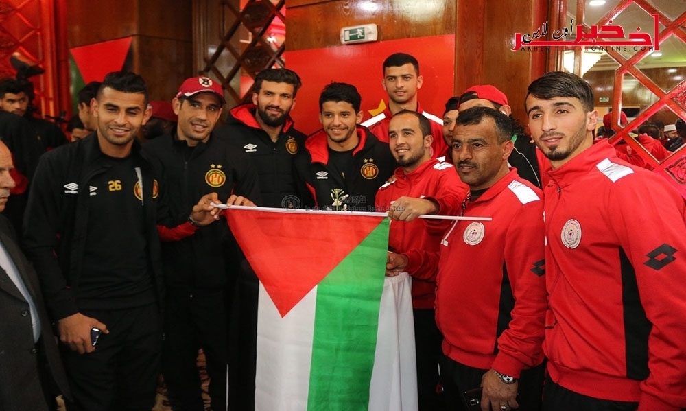 توقيع إتفاقية توأمة بين الترجي الرياضي التونسي وترجي وادي النيص الفلسطيني