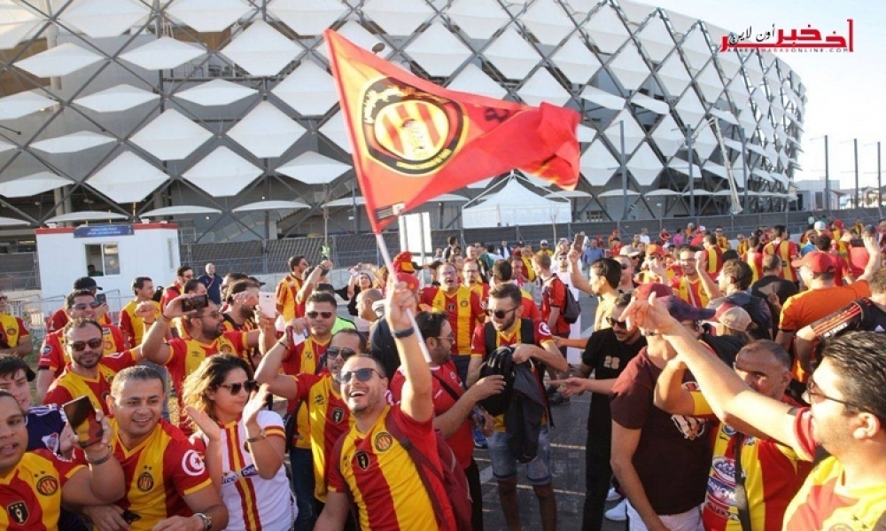 قبل لقاء الترجي وغوادالاخارا المكسيسي، صور  لجمهور الترجي  وغرف  تبديل الملابس للفريقين