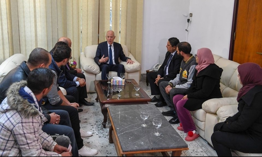 بالصور ... زيارة قيس سعيد الفجئية الى الكاف 