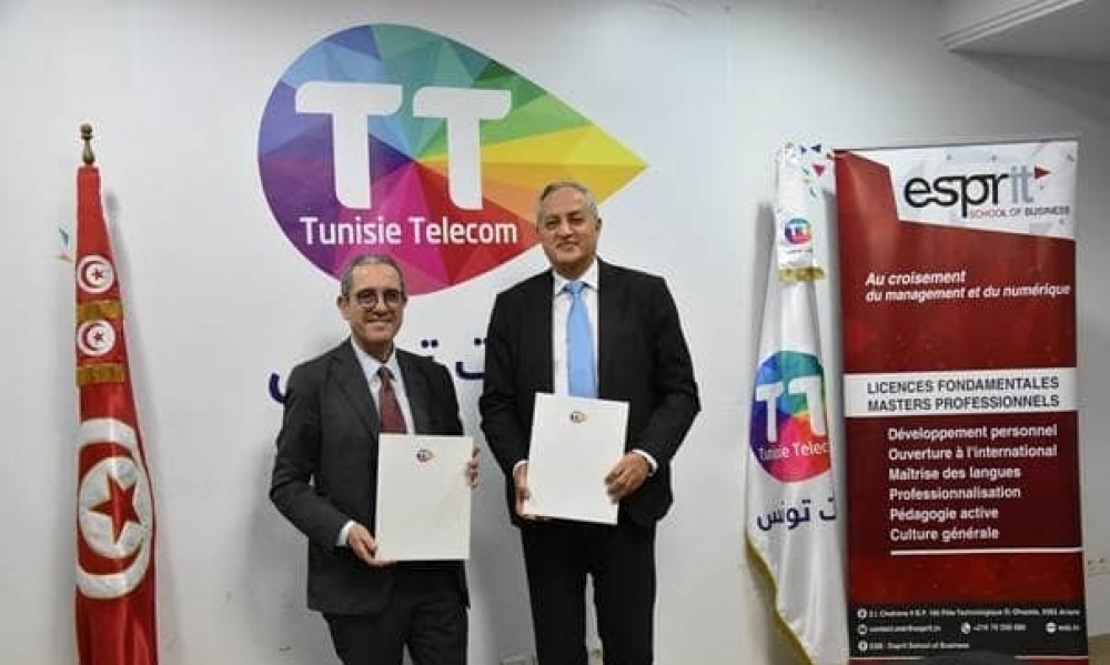  اتصالات تونس والمدرسة العليا الخاصة  لإدارة الاعمال.. "شراكة قوية للتعلم والابتكار"