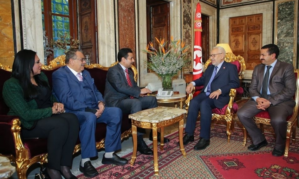 رئيس مجلس النواب يلتقي وفدا عن اتحاد المحامين العرب