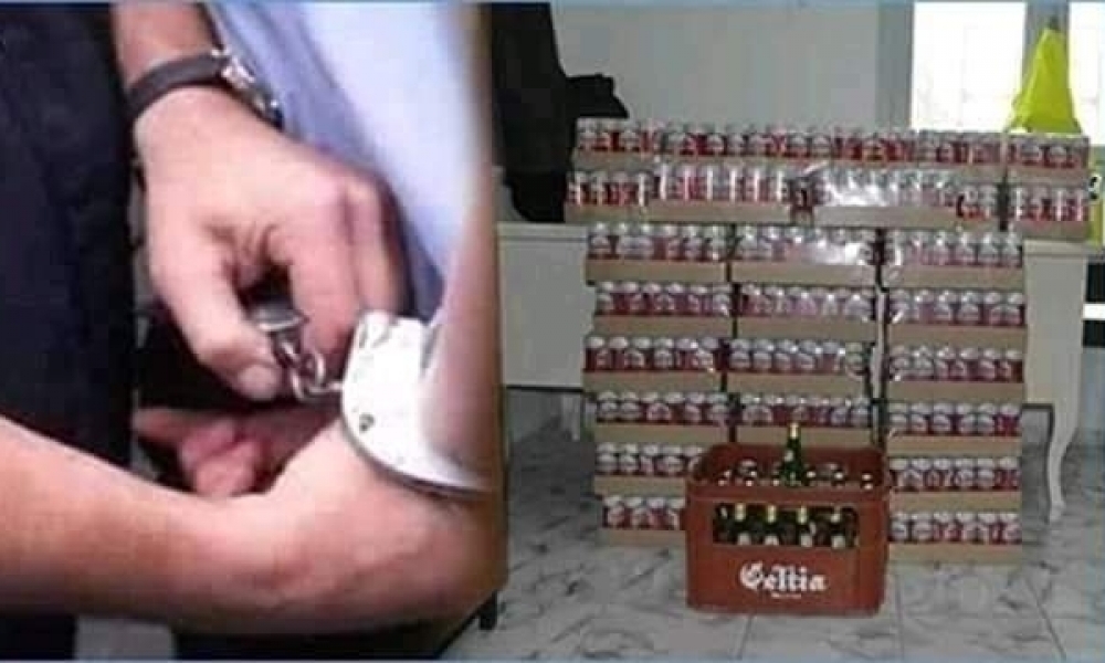 العمران : القبض على مروج خمور خلسة  شهر "دحروج"