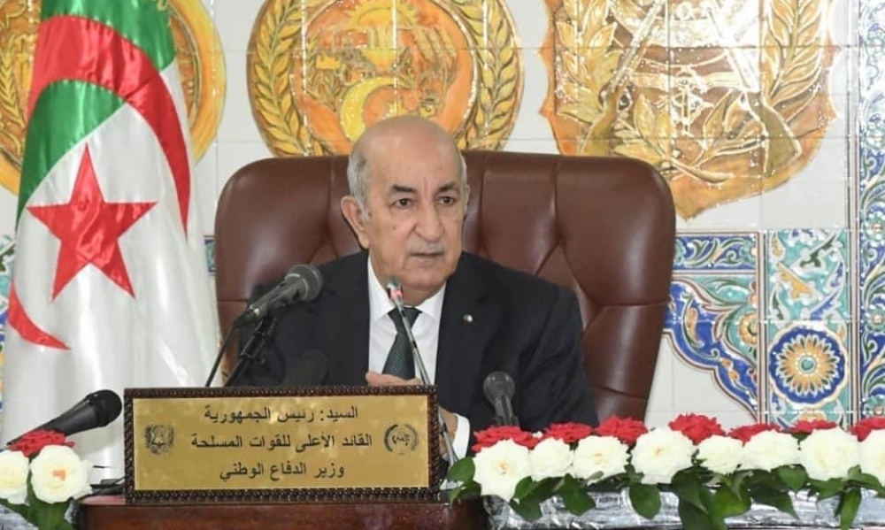 الرئيس الجزائري في الحجر الصحي 