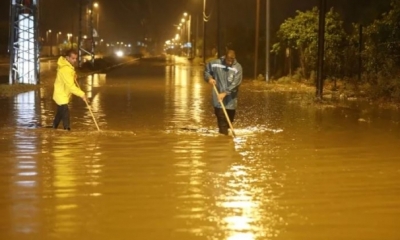 عاصفة دانيال تضرب قطاع غزة
