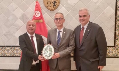 كاتب الدولة لدى وزير الشؤون الخارجية يلتقي رئيس دائرة شؤون اللاجئين وعضو اللجنة المركزية لحركة فتح الفلسطينية
