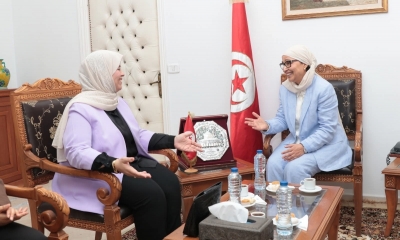 وزيرة الشؤون الاجتماعيّة بحكومة الوحدة الليبيّة تتعرّف على الخدمات المسداة بقرية الأطفال س و س بقمرت